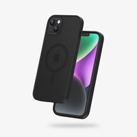 FLOLAB Surtect Tri-Fusion Magnetic for iPhone 14 Series Phone Case Black Frame Black Matte Translucent